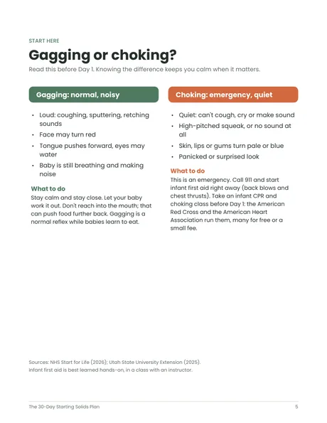The gagging or choking page